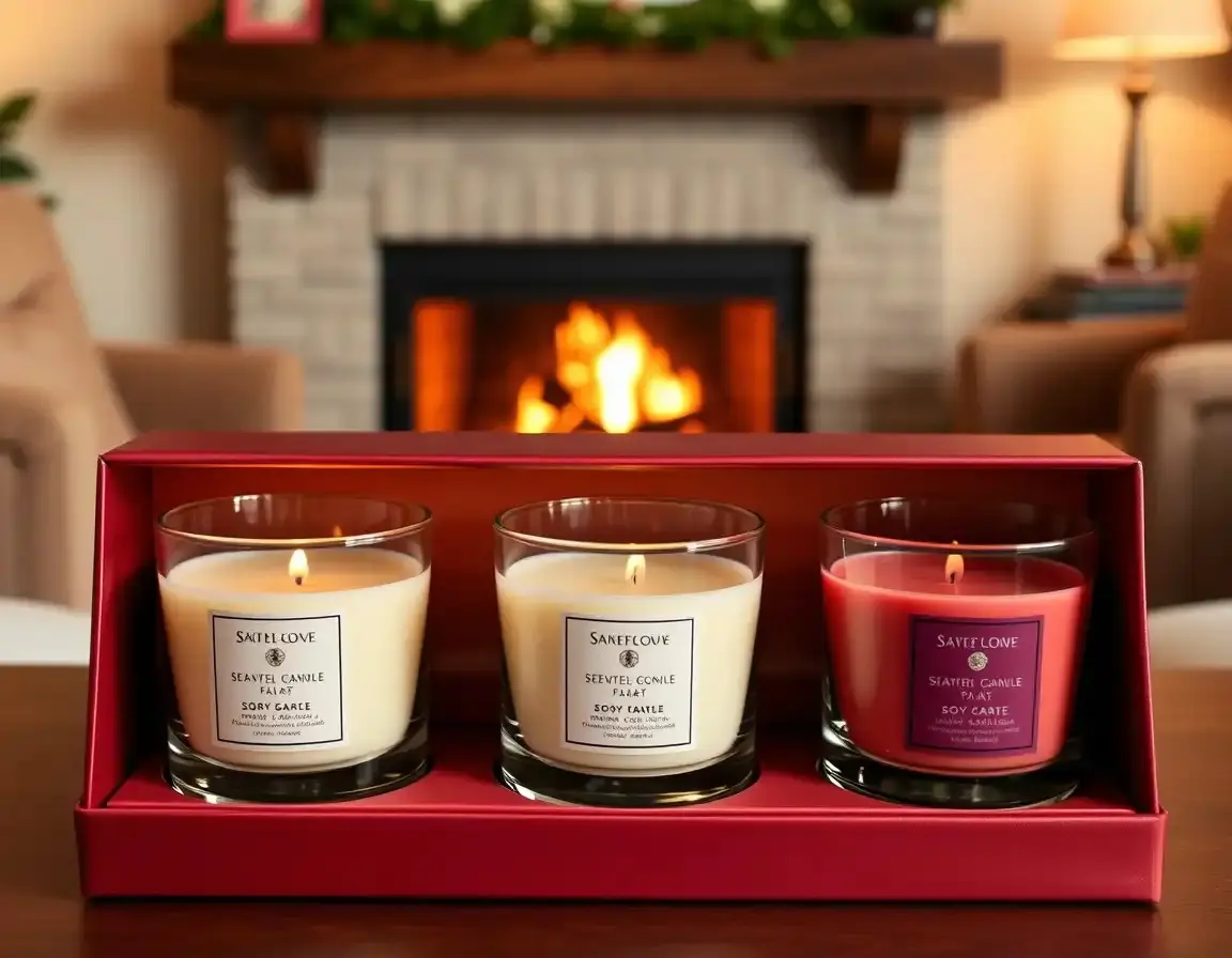 Premium Duftkerzen-Set aus Sojawachs