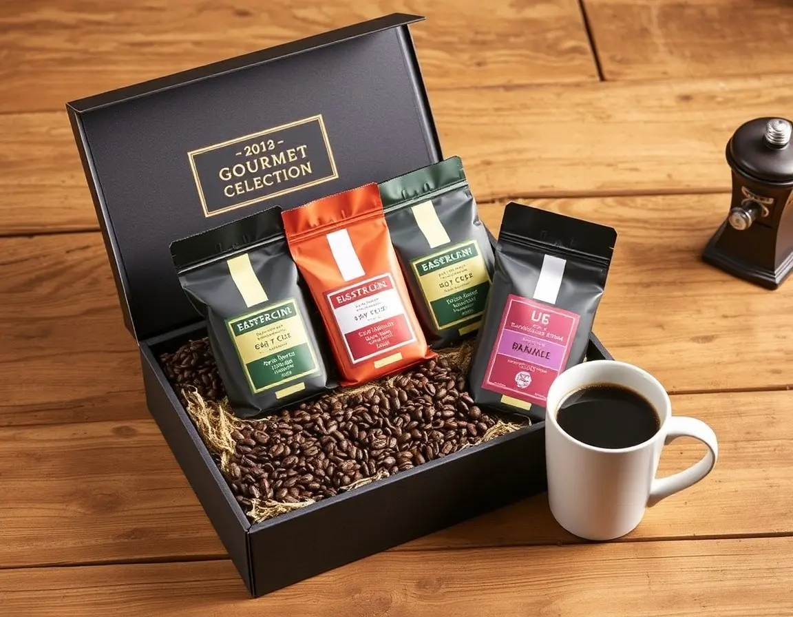 Gourmet Kaffeebohnen-Auswahlbox