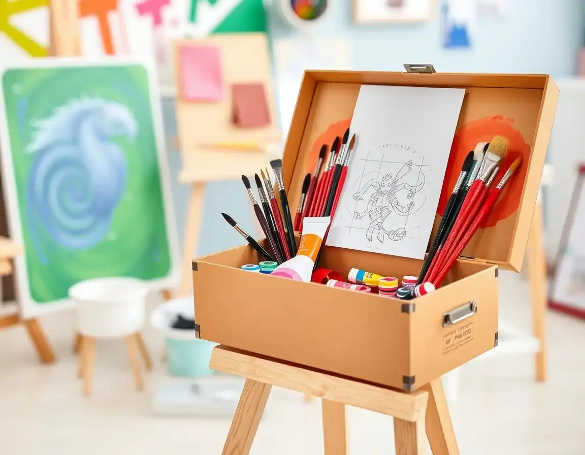 Art Set mit hochwertigen Materialien