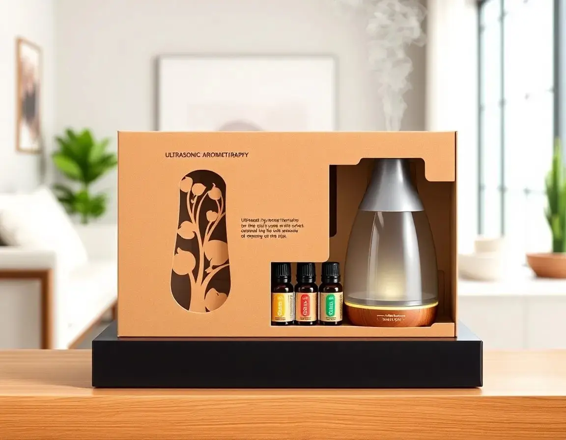 Ultrasonic Aromatherapy Diffuser & Oil Set