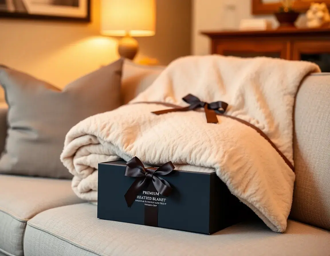 Luxury Heated Throw Blanket Soft