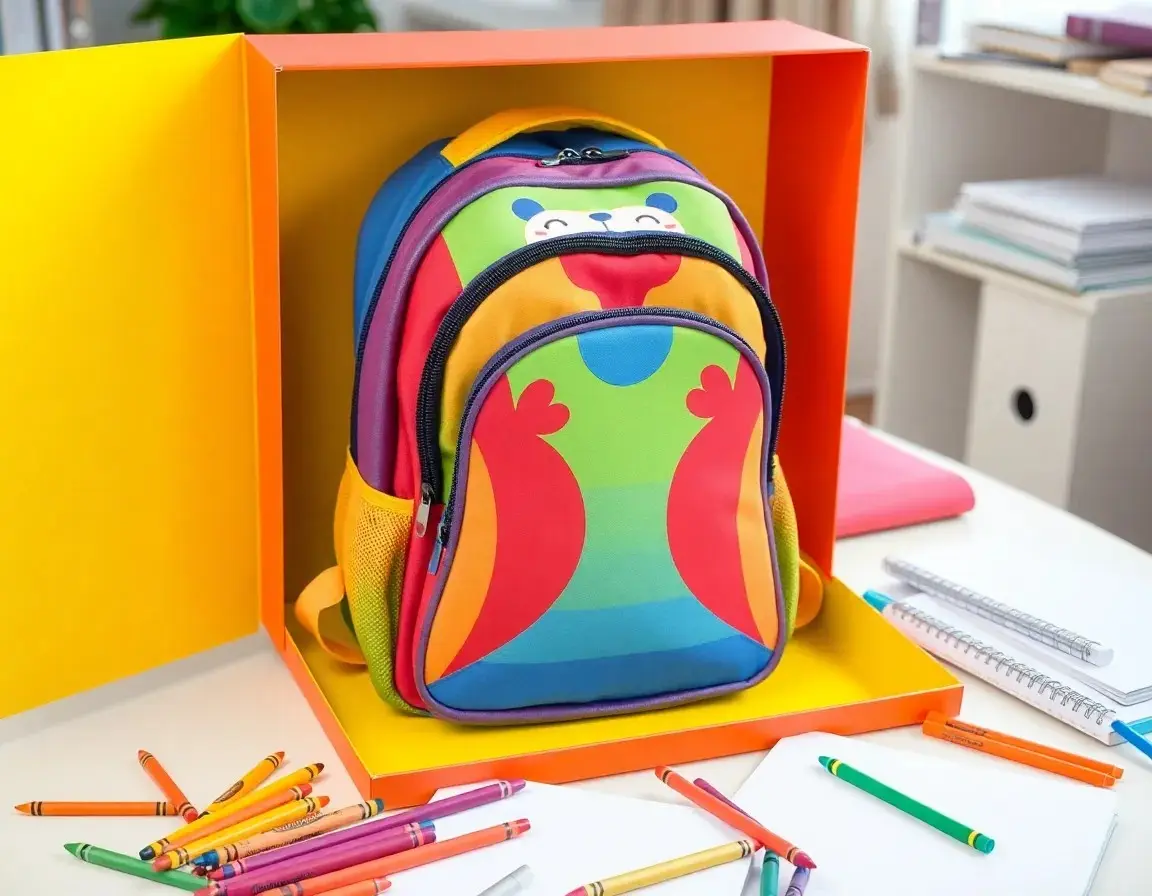 Ergonomischer Schulrucksack für Kinder mit lustigem Design