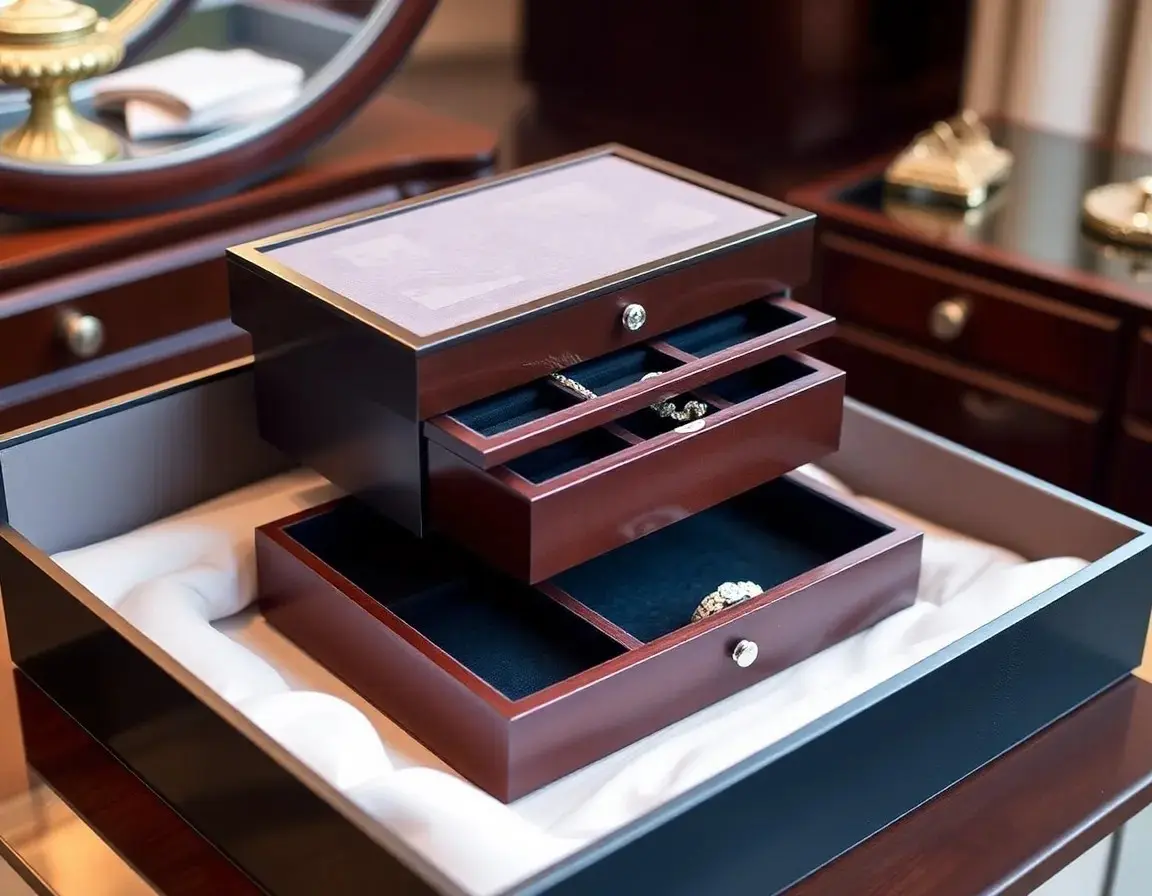 Eleganter Schmuck-Organizer aus Holz