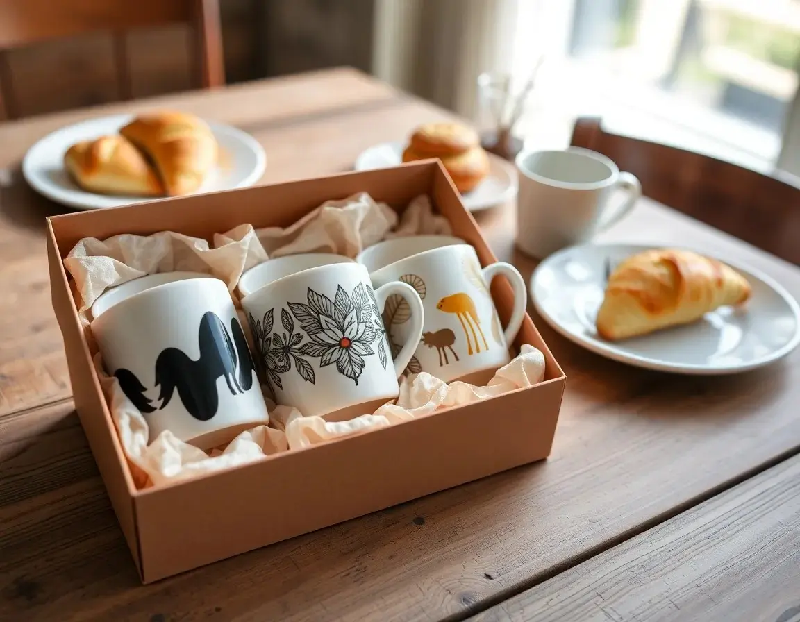 Aesthetic Ceramic Coffee Mug Set