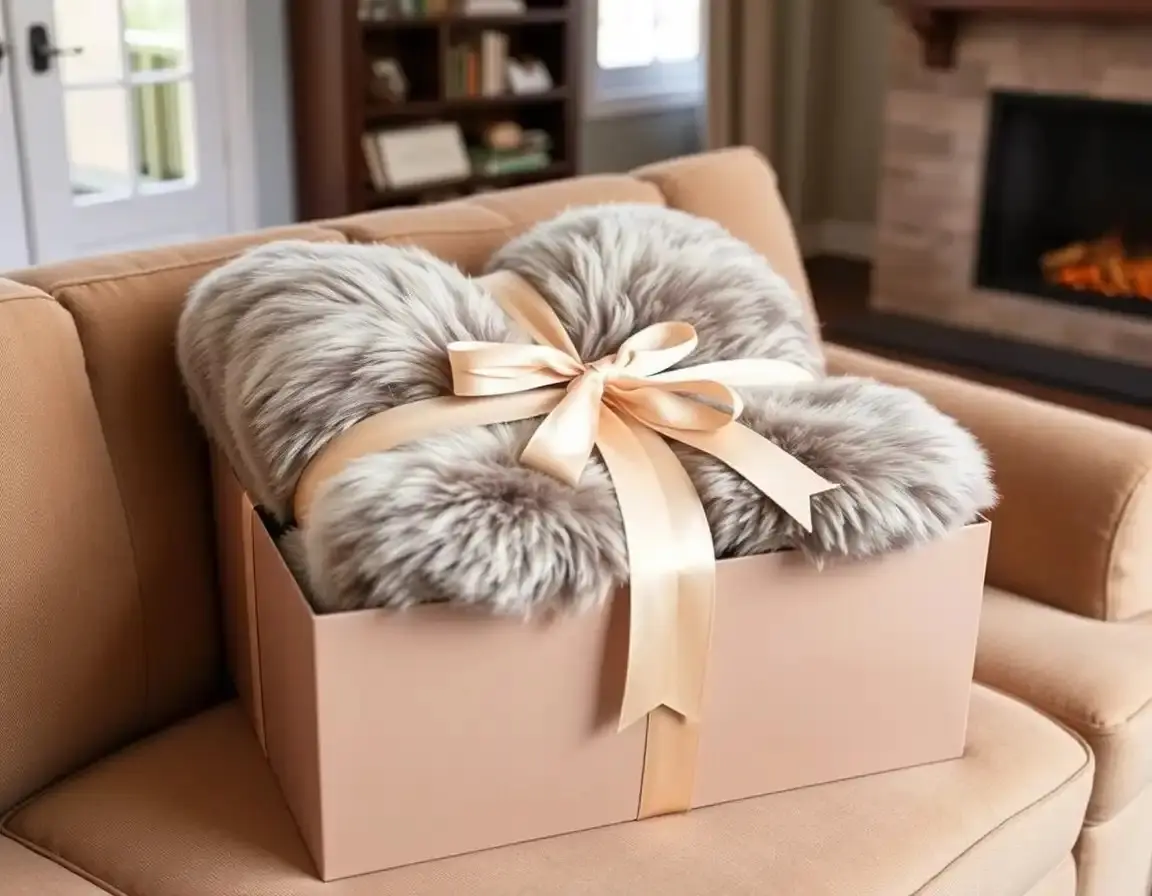 Ultraweiche Kunstpelz-Kuscheldecke