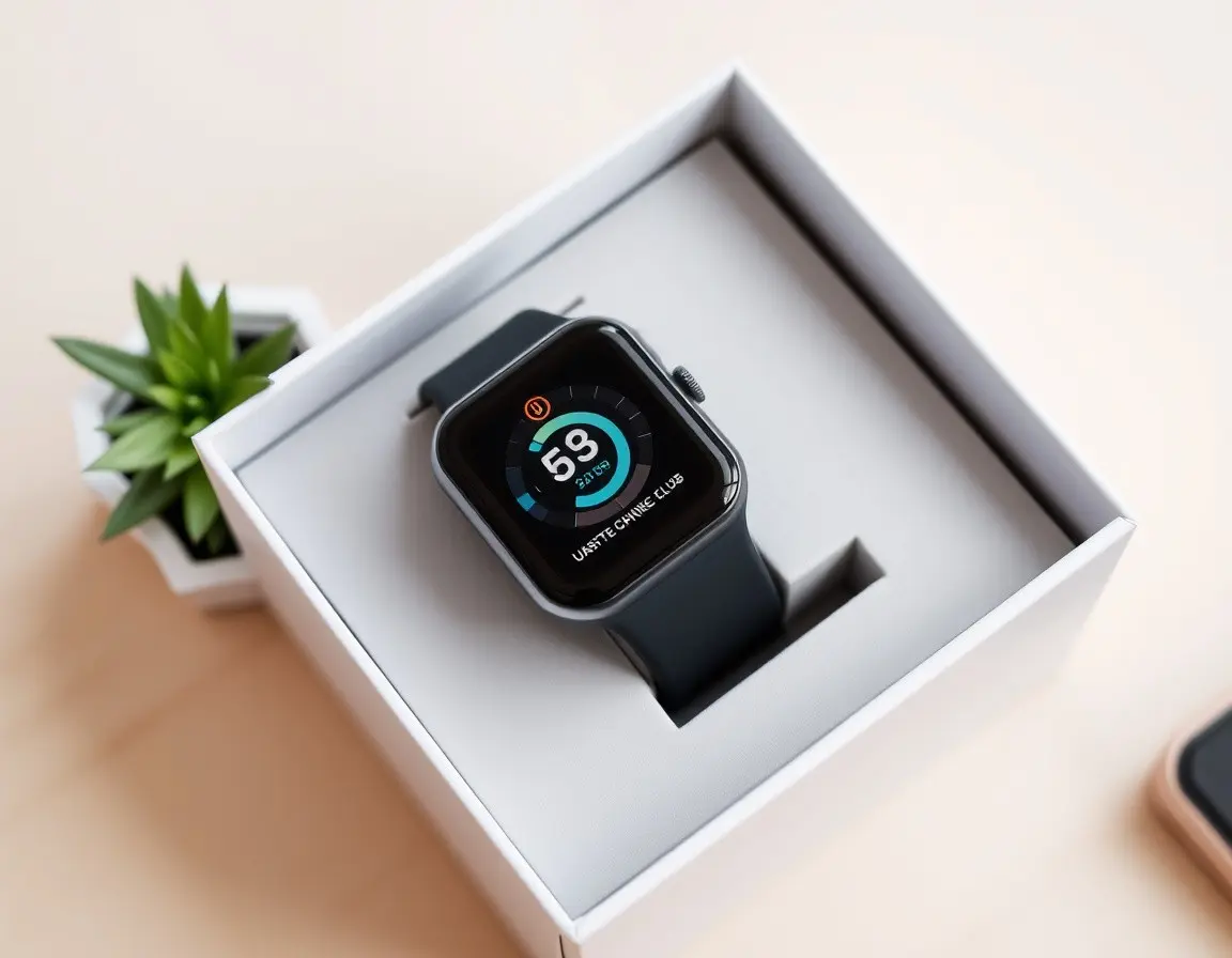 Wasserdichte Smartwatch mit Herzfrequenzmesser