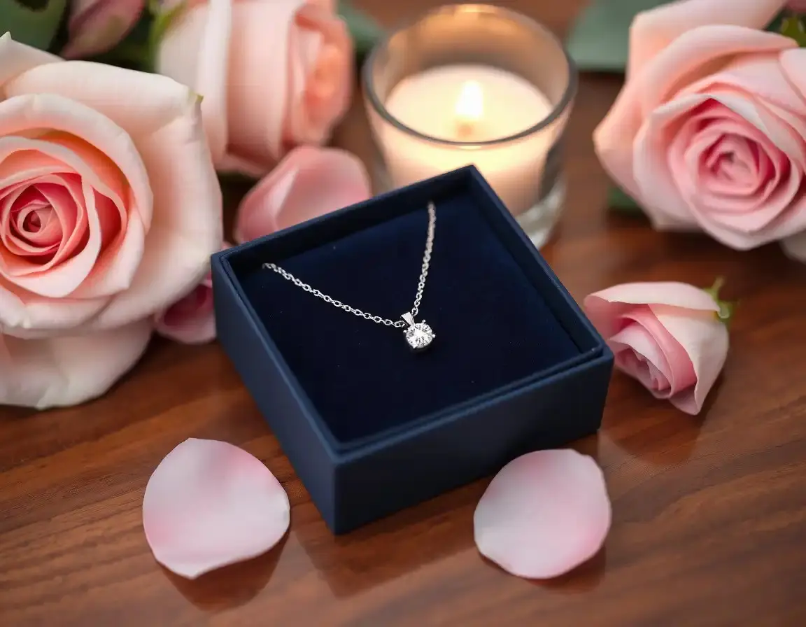 Sterling Silber Zirkonia Anhänger Kette