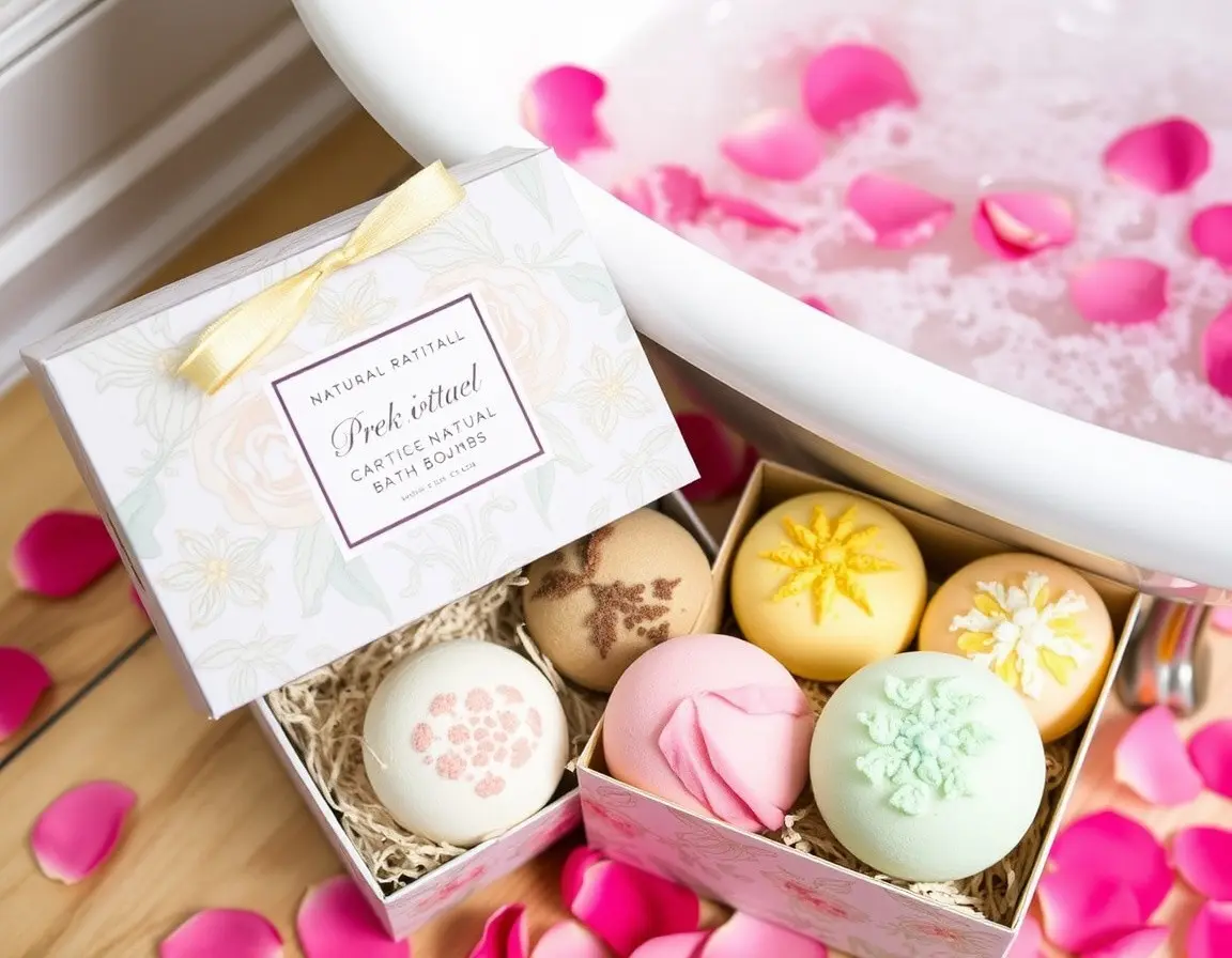 Luxus Badebomben Geschenkset