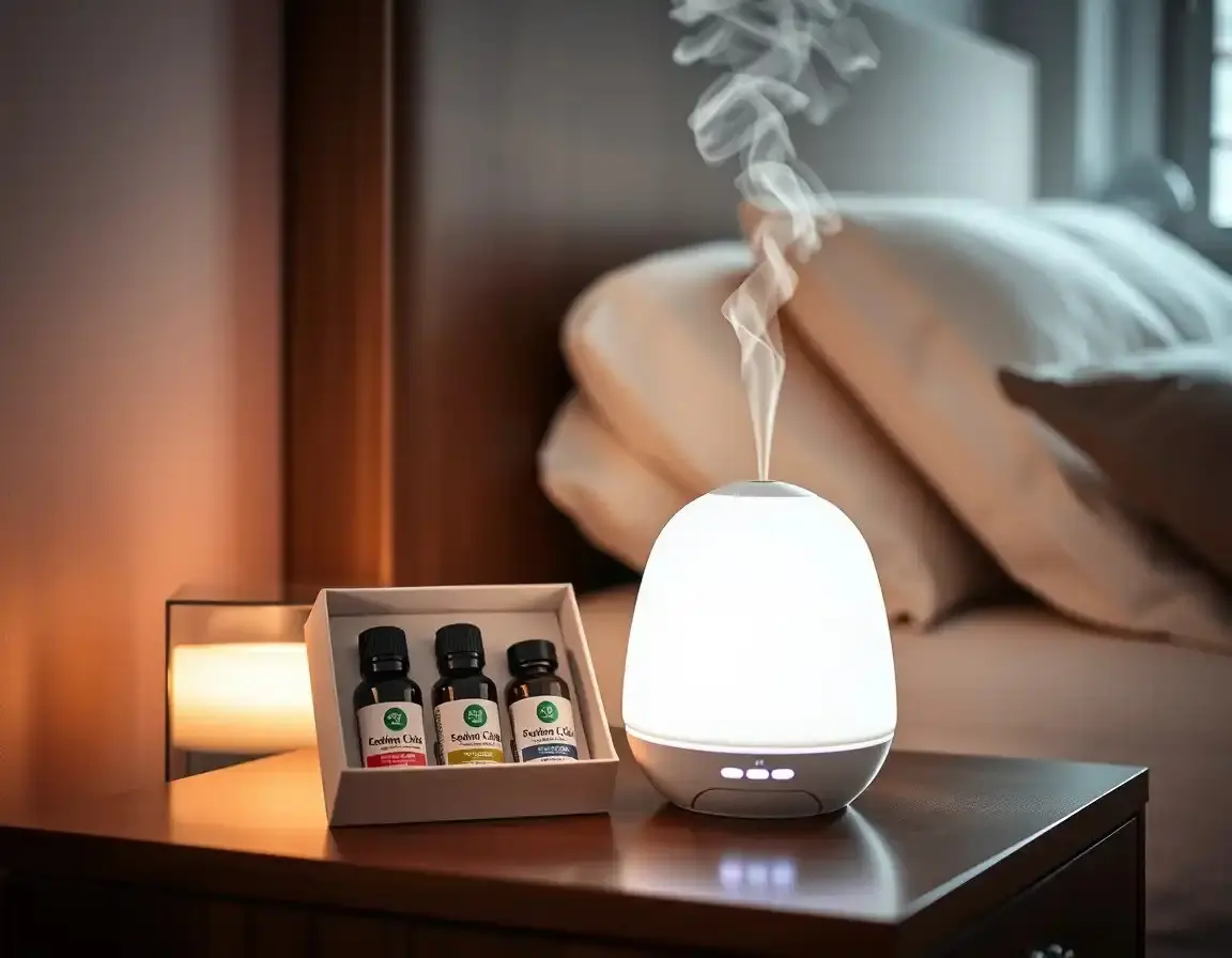 Aroma-Diffusor mit ätherischen Ölen