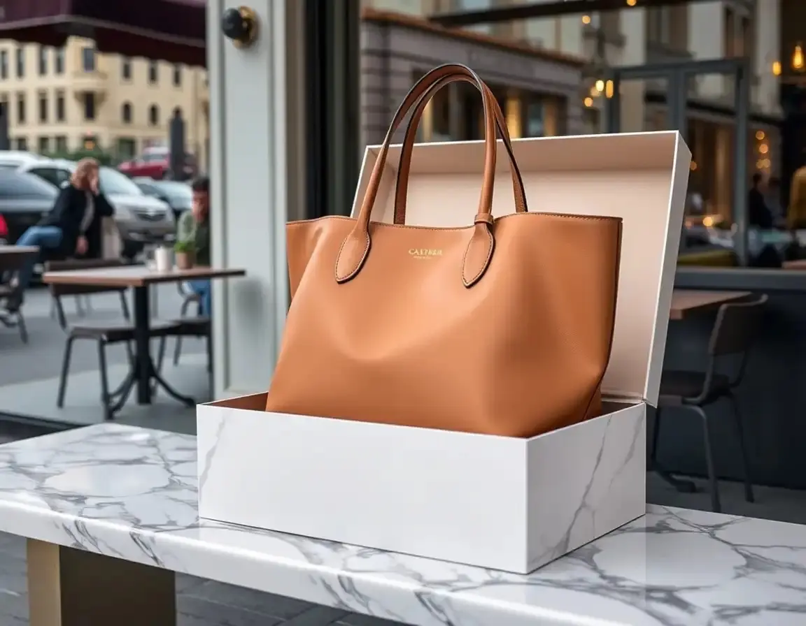 Modische Tote Bag aus veganem Leder