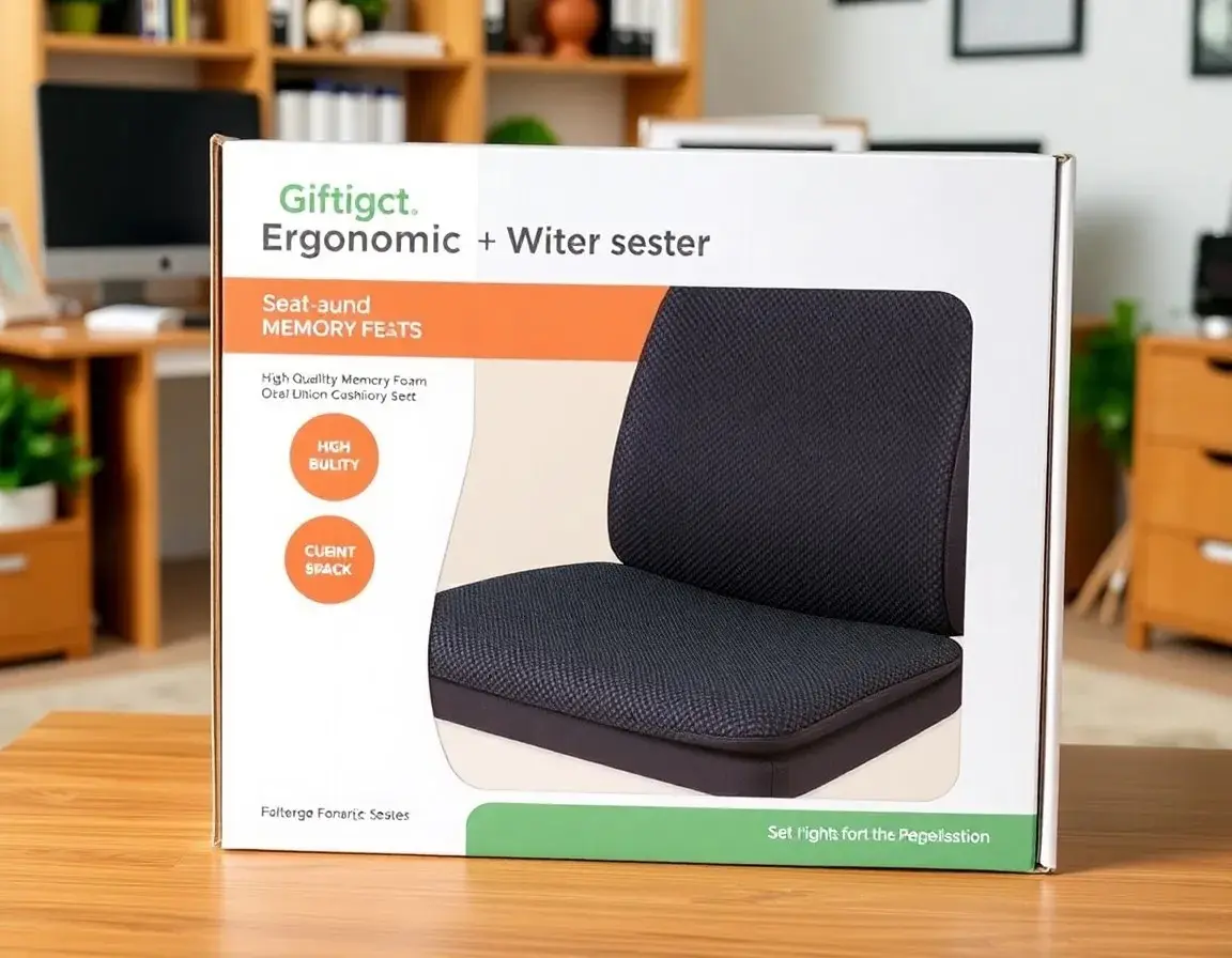 Ergonomisches Memory Foam Sitzkissen-Set