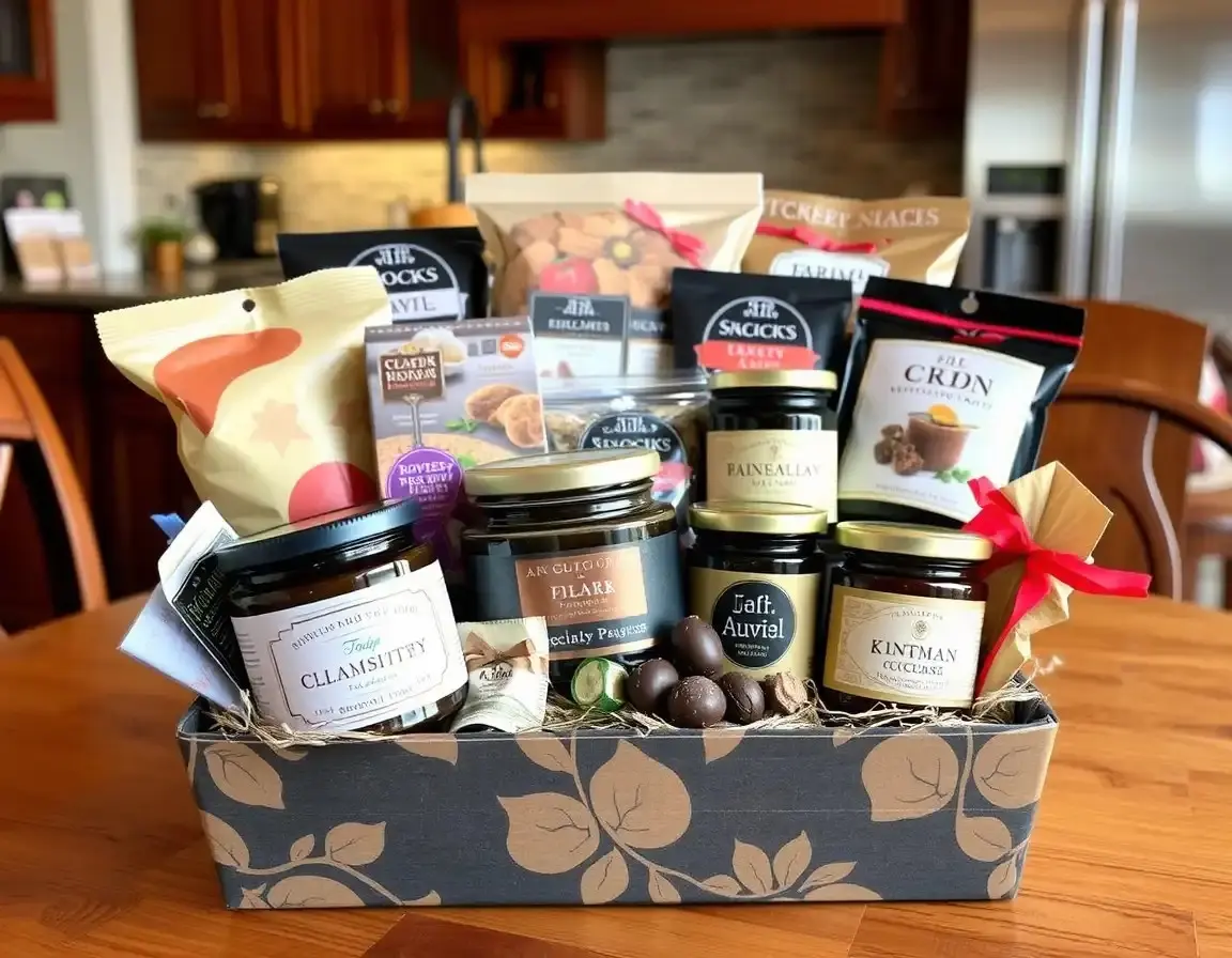 Ausgewählte Gourmet Snack & Leckerei-Korb