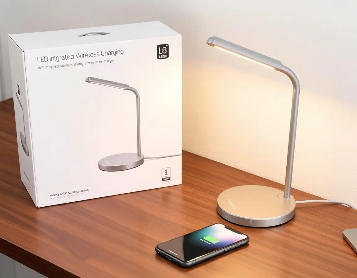 LED Schreibtischlampe mit Wireless Charging