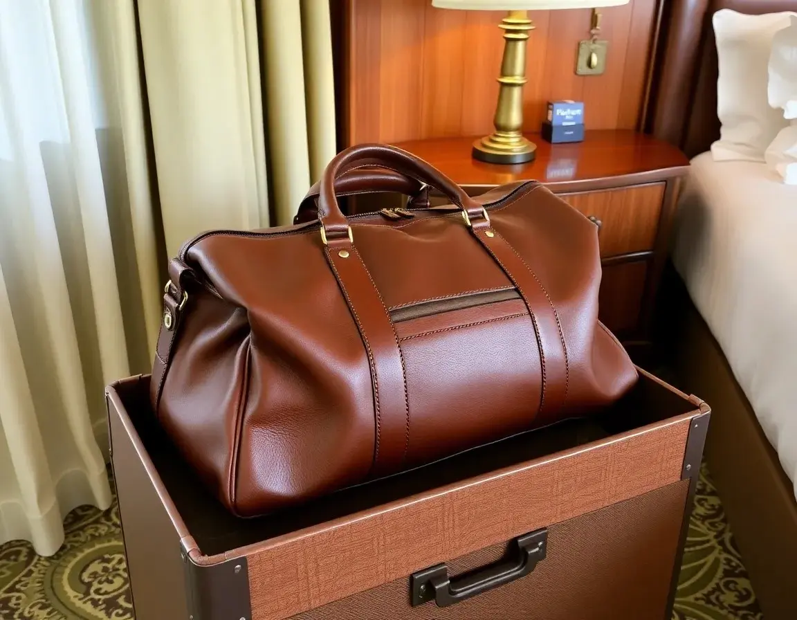 Reisetasche aus echtem Leder