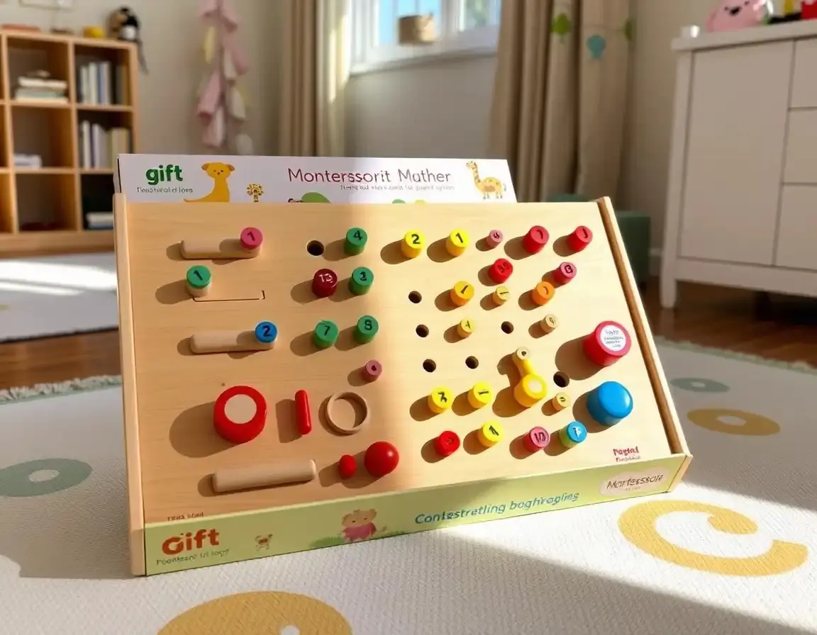 Holz Montessori Busy Board für Kleinkinder