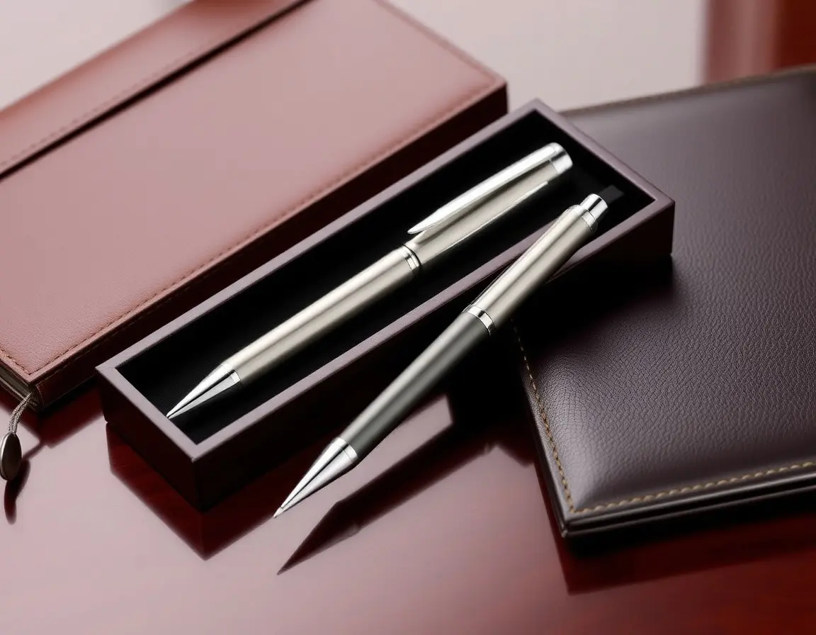 Elegantes Rollerball und Kugelschreiber Set