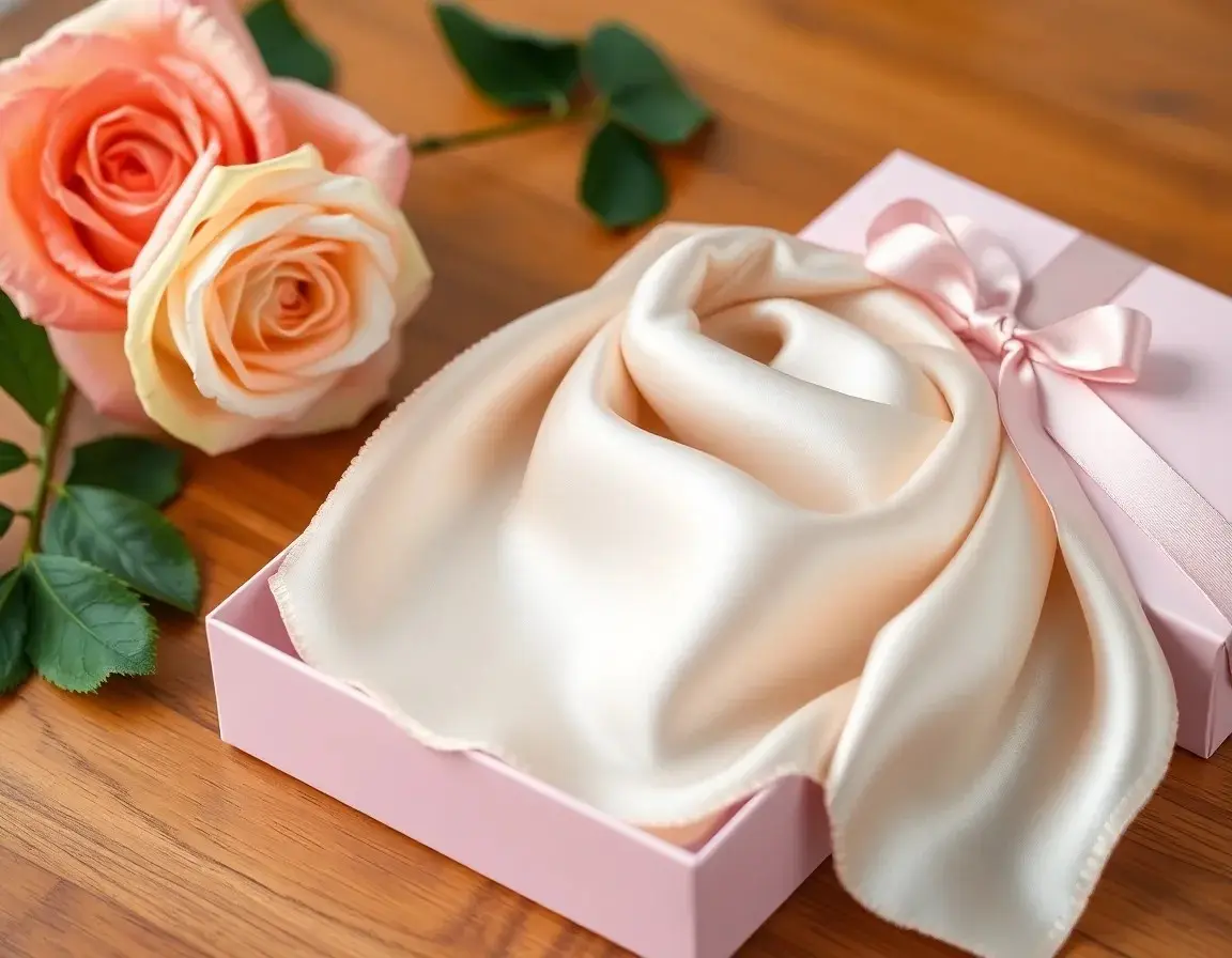 Luxuriöser Seidenschal als Geburtstagsgeschenk Frau