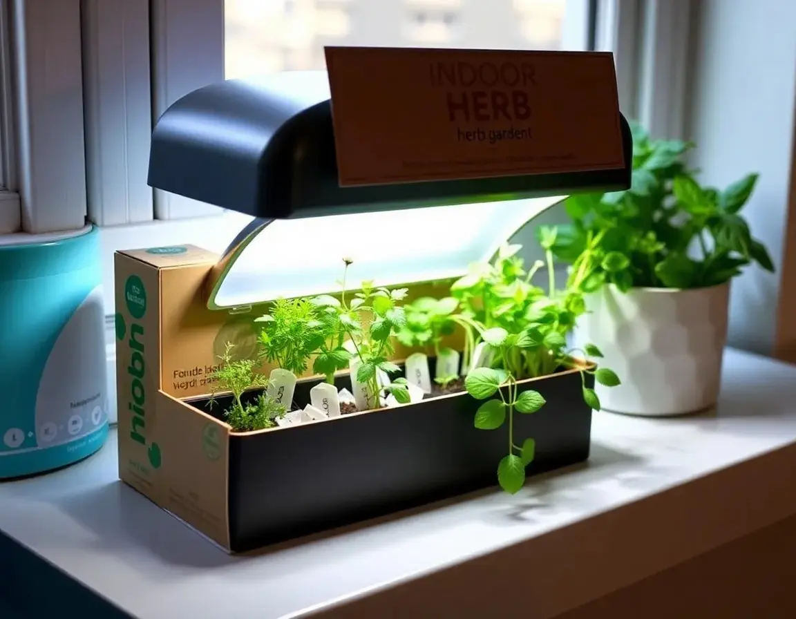 Indoor Kräutergarten-Kit mit Licht