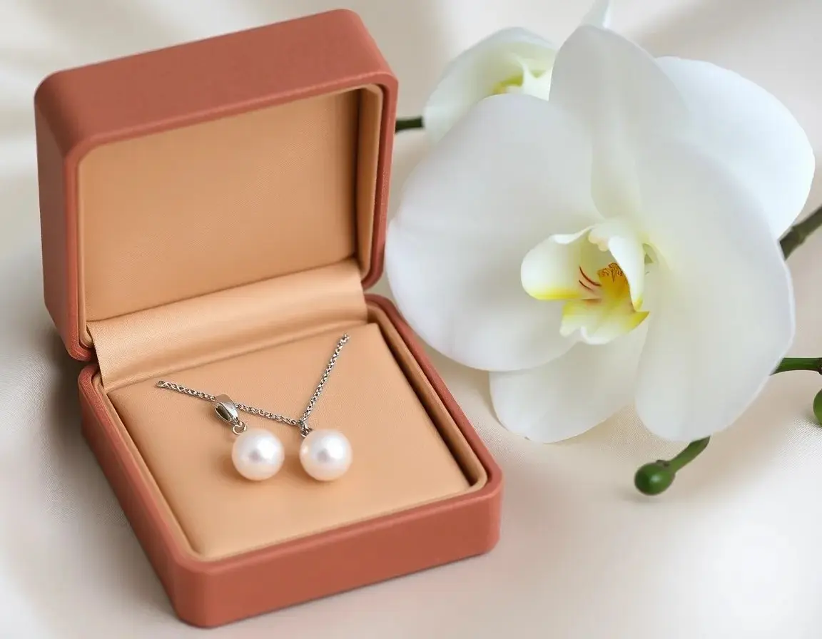 Süßwasserperlen-Schmuckset aus Sterlingsilber