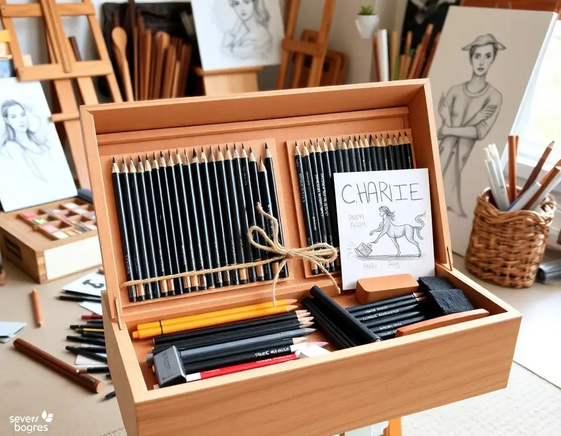 Professionelles Skizzier- und Zeichenset