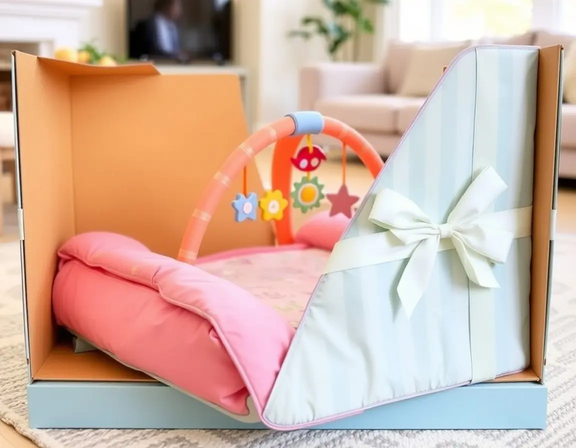 Krabbelmatte und Aktivitäts-Gym