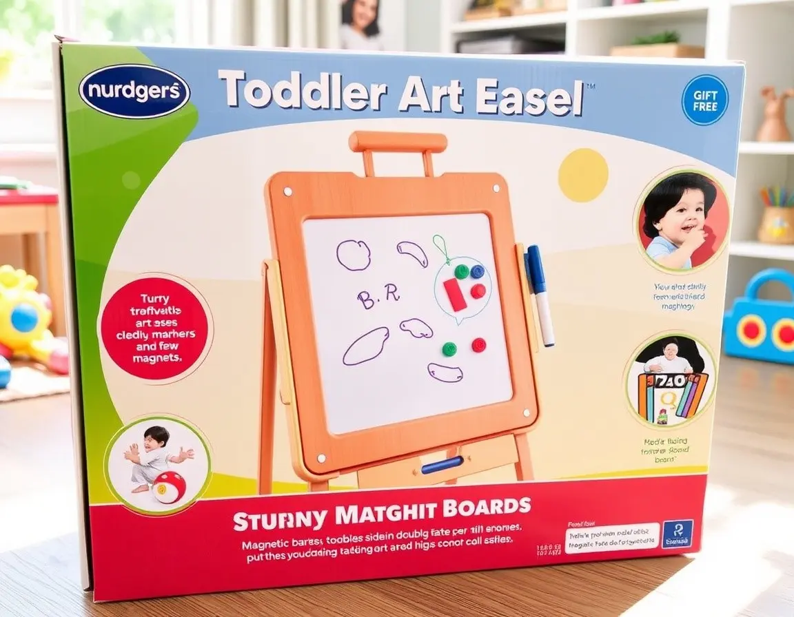 Kinder-Staffelei mit Magnettafel