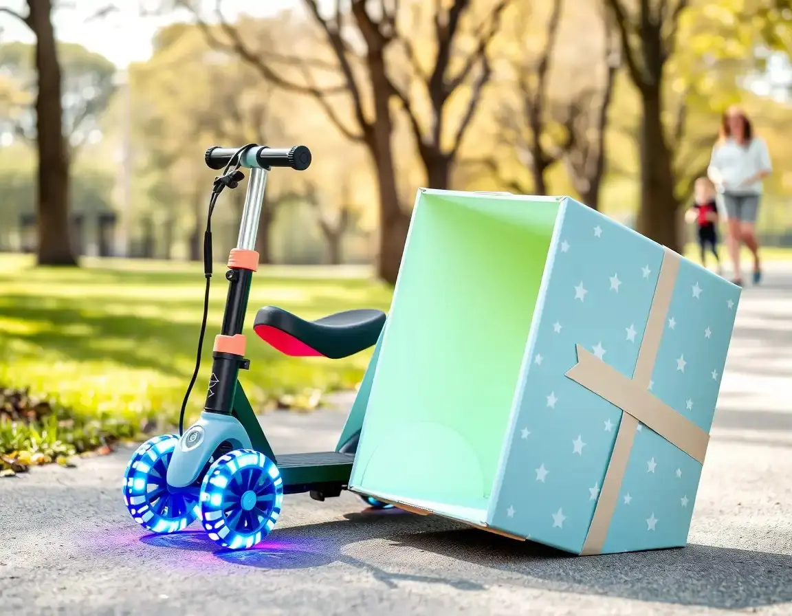 Kinder-Roller mit LED-Rädern