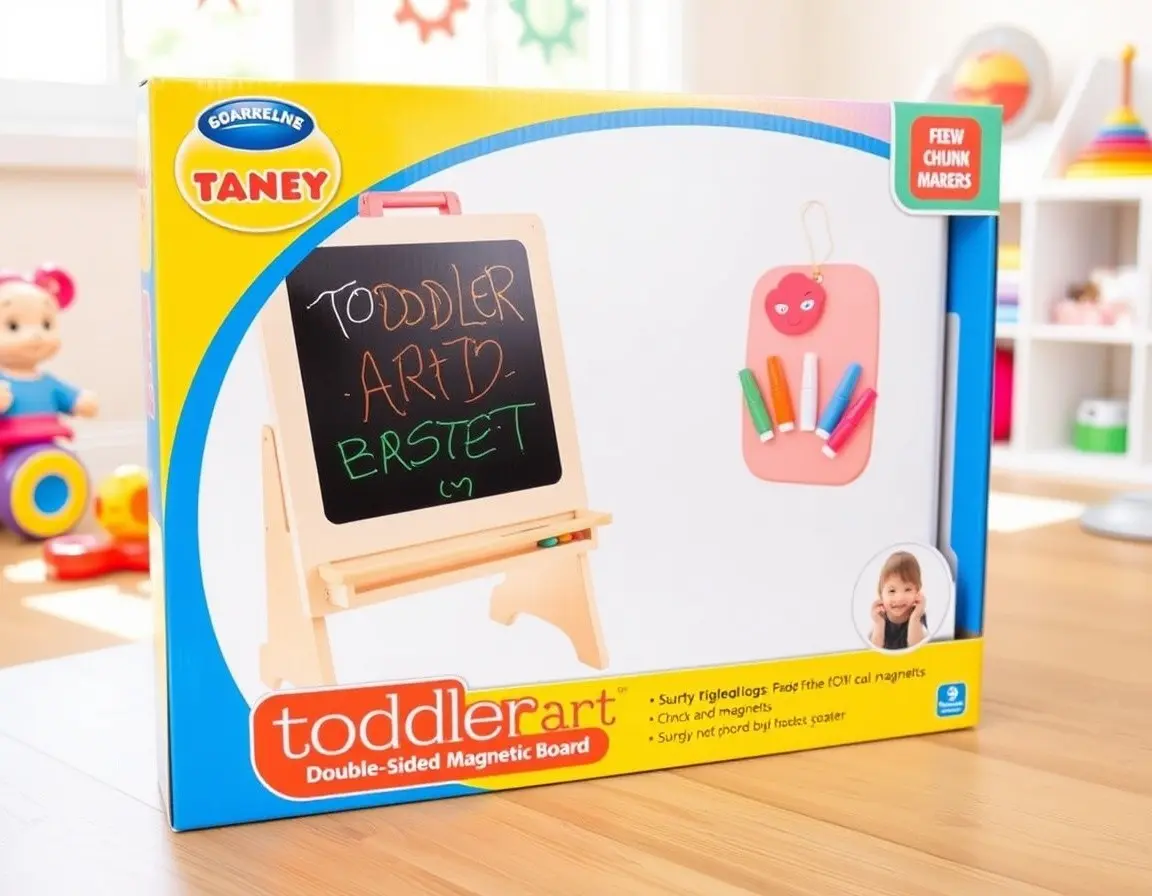 Doppelseitige Staffelei mit Magnettafel