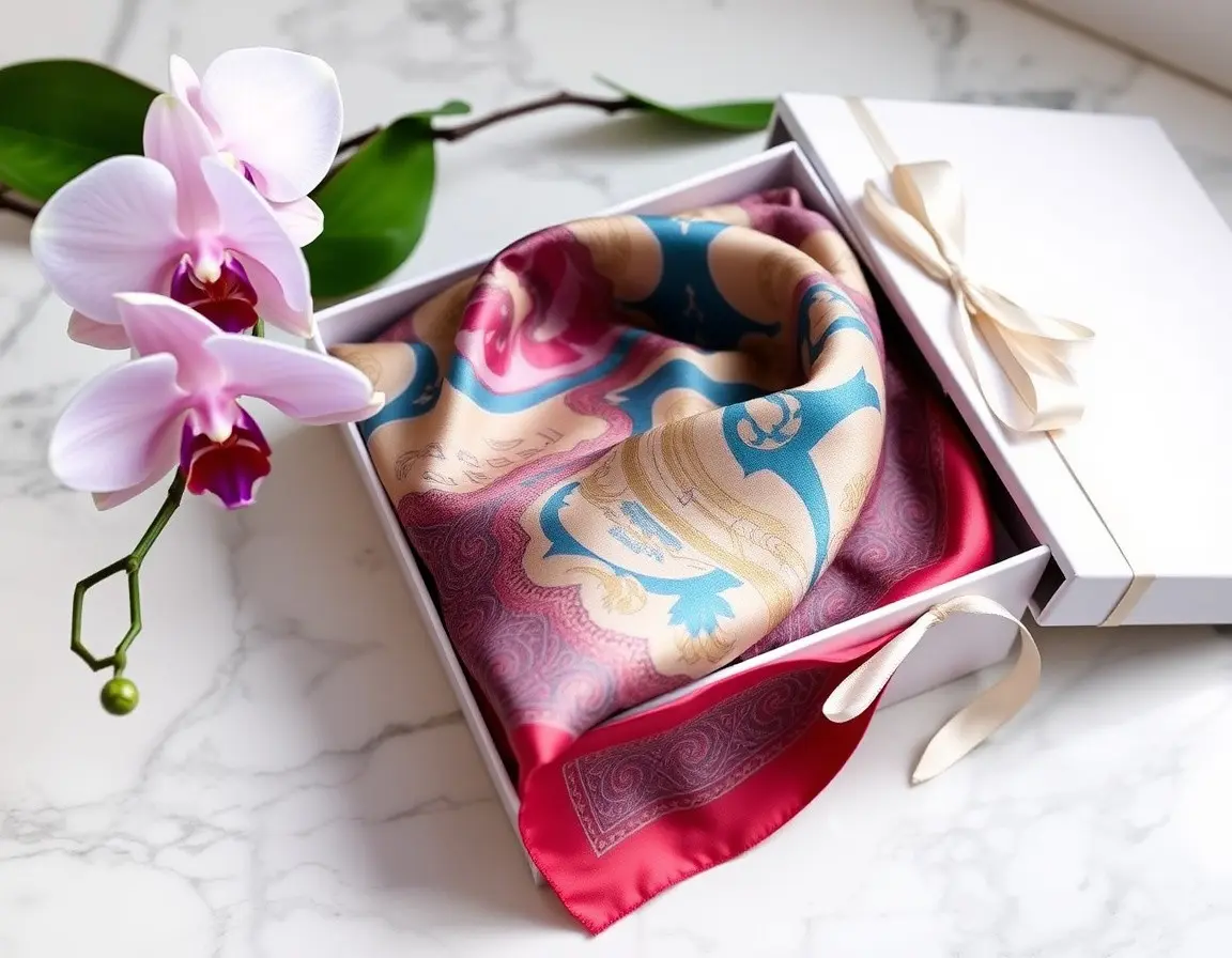 Damen Schal aus reiner Seide