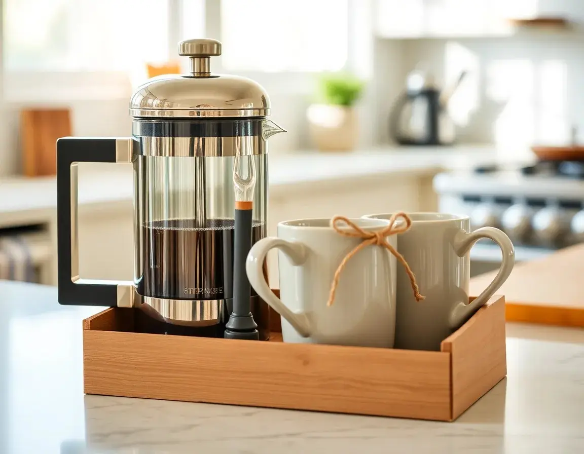 Hochwertige Edelstahl French Press