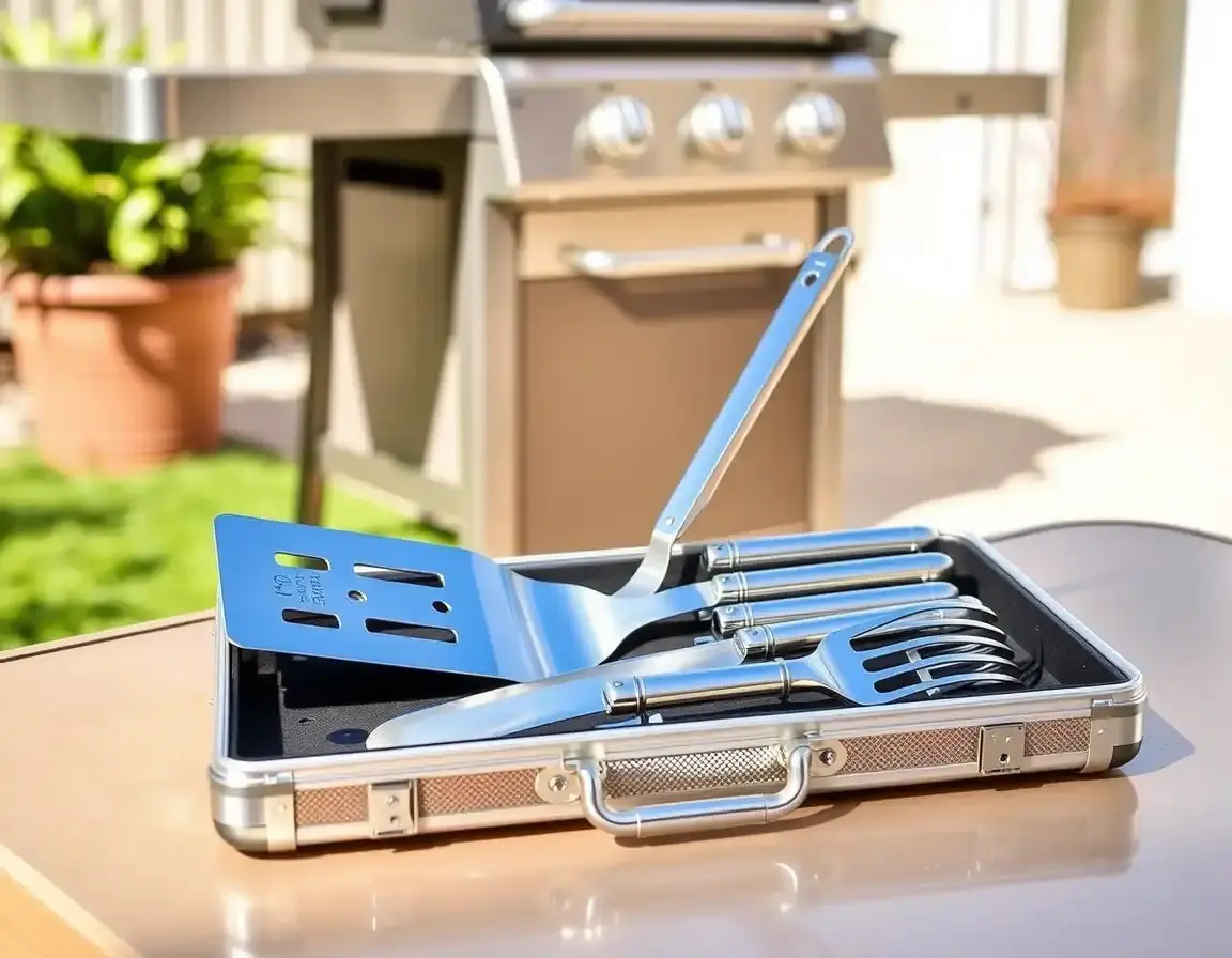 Edelstahl Grillbesteck-Set