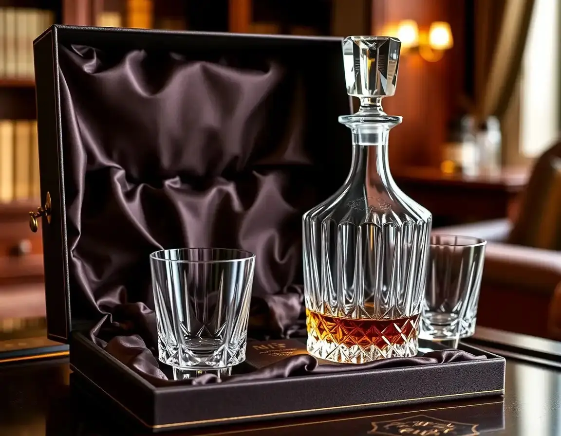 Kristall Whisky Dekanter Set