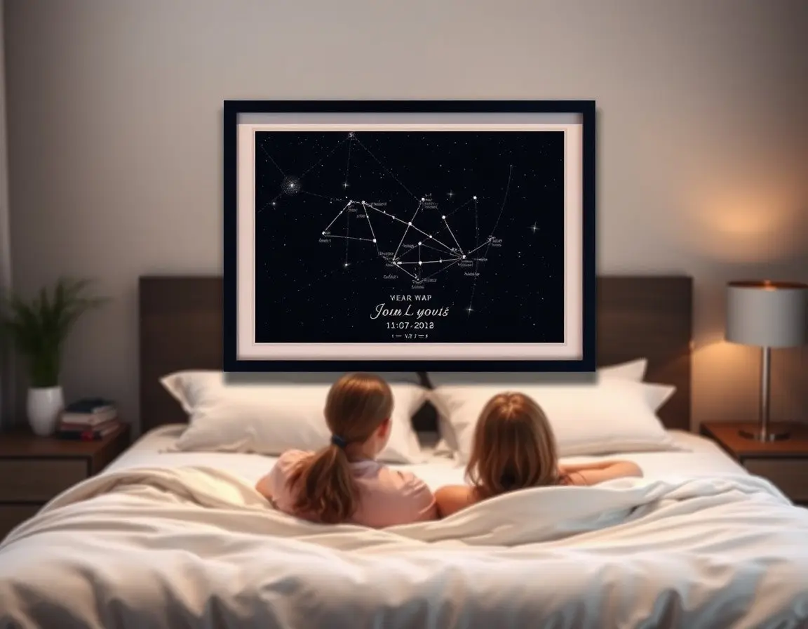 Individuelle Sternenkarte als persönliches Präsent zum 40.