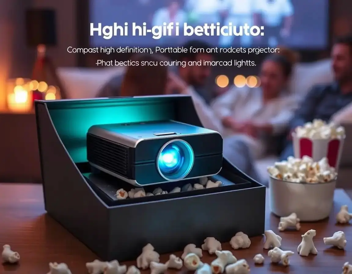 Tragbarer Mini-Projektor für Heimkino