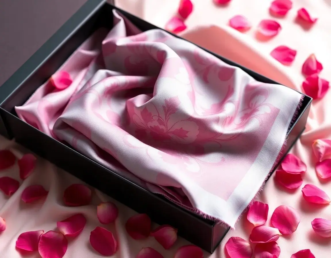 Luxuriöser Seidenschal als Geschenk