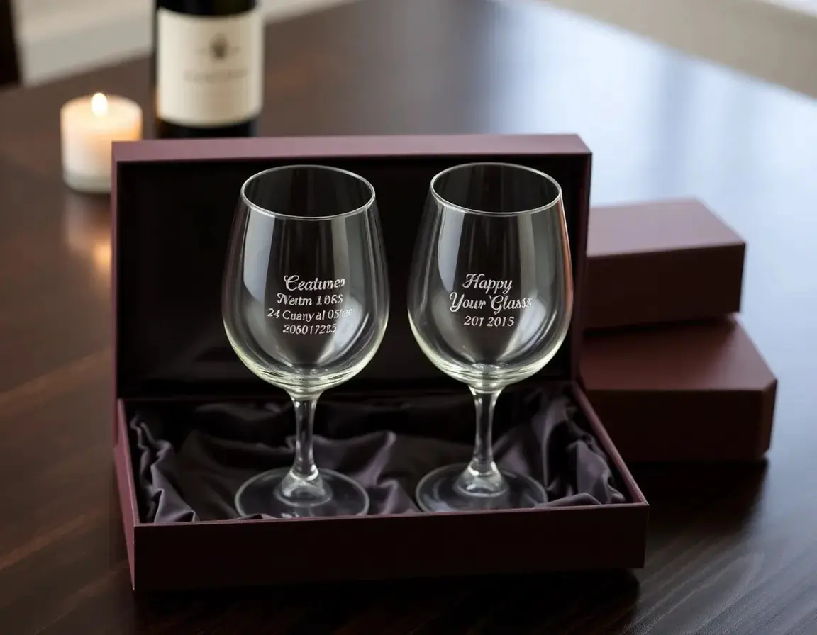 Personalisierte Weingläser