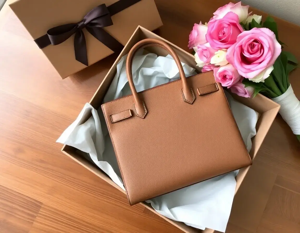 Hochwertige Lederhandtasche