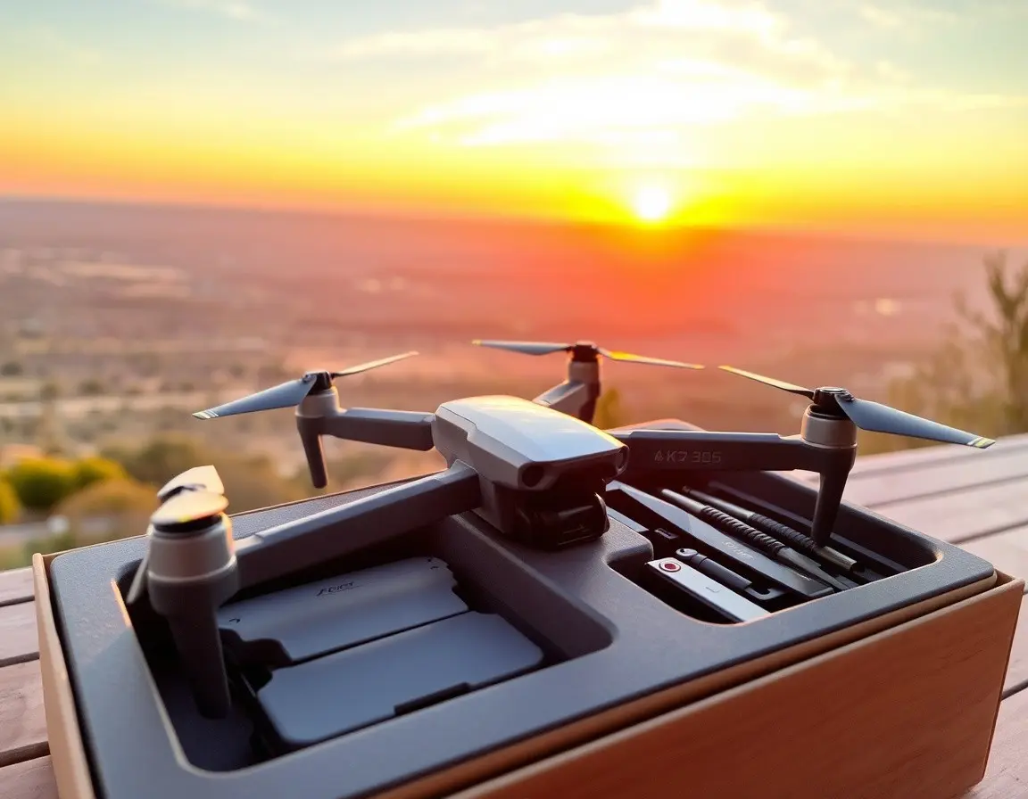 Hochauflösende Drohne mit 4K-Kamera