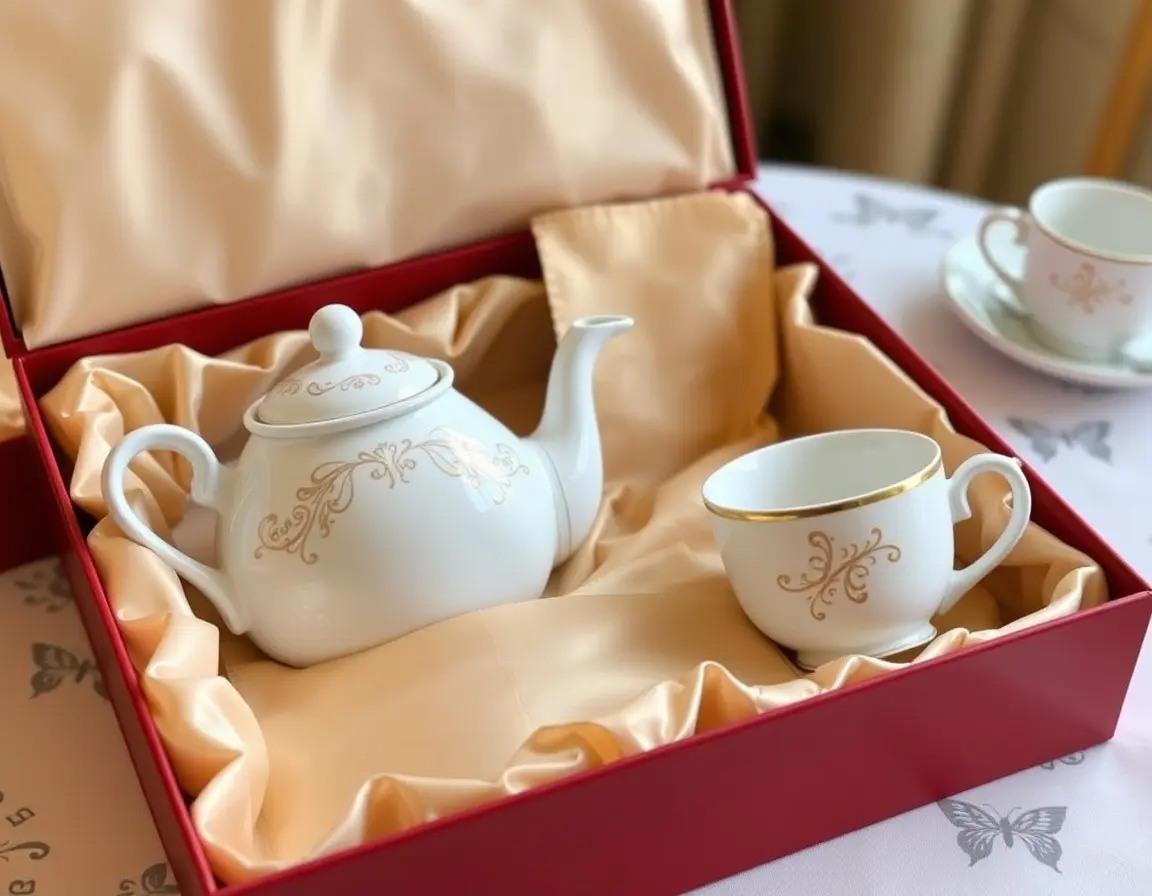 Elegantes Porzellan Teeset