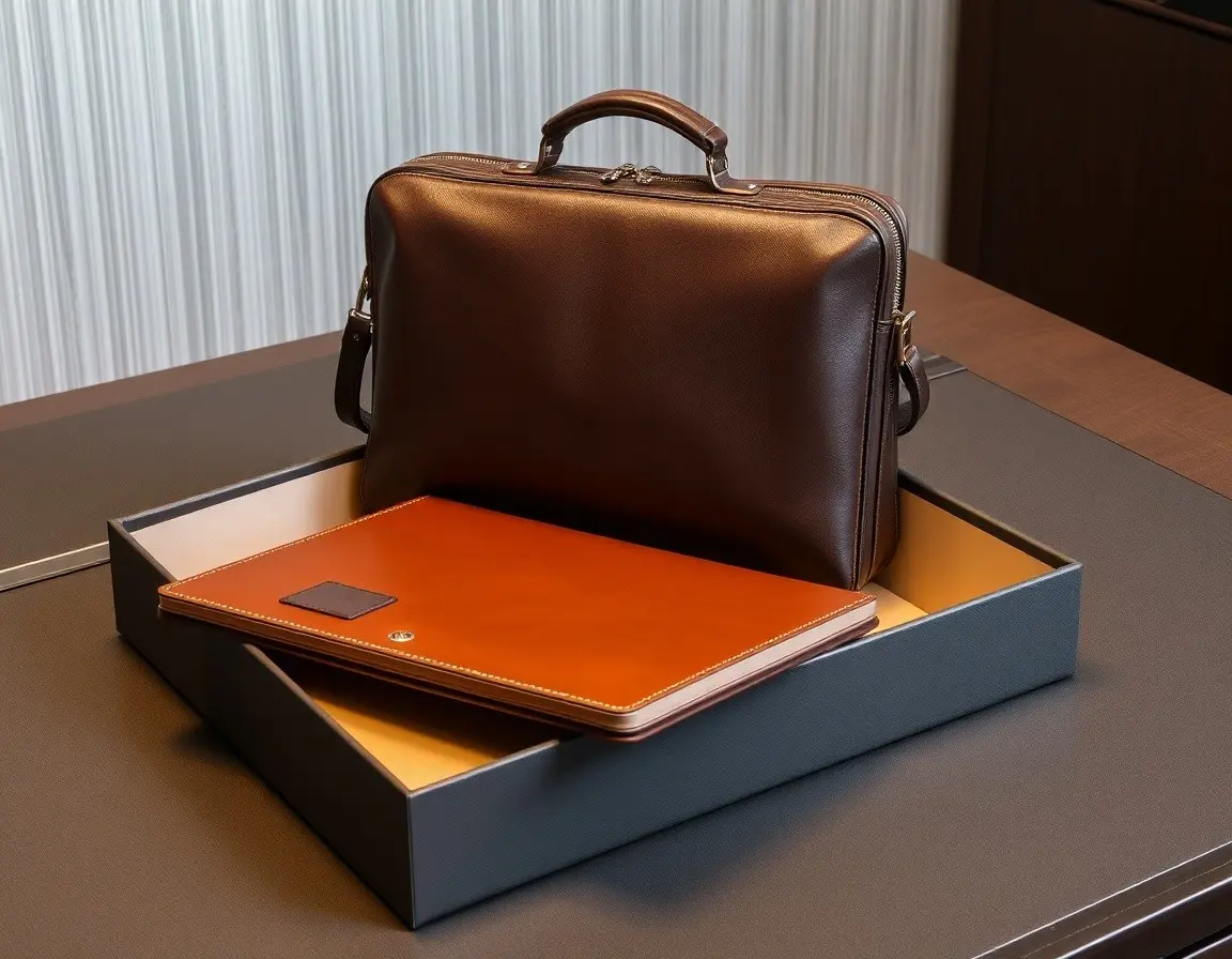 Leder Business Laptoptasche