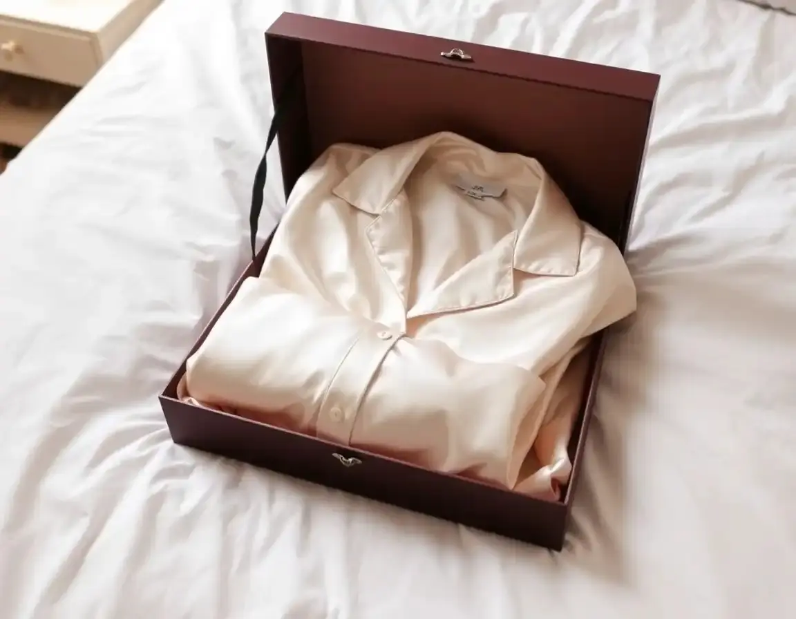 Damen Seiden-Pyjama-Set