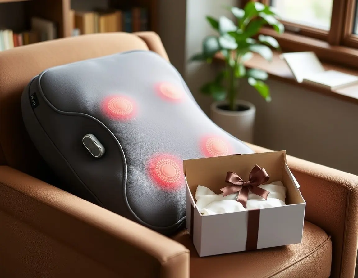 Beheiztes Rücken- und Nacken-Massagekissen
