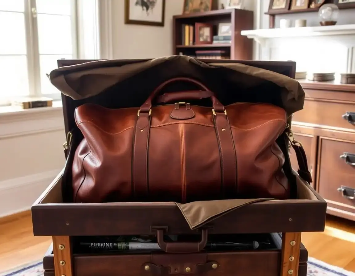 Reisetasche aus echtem Leder