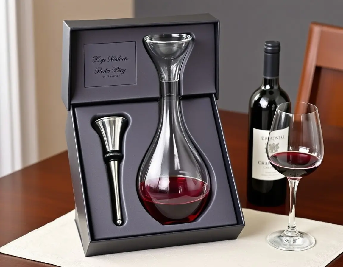 Eleganter Wein Dekanter mit Belüfter-Set