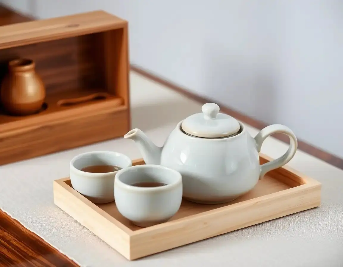 Japanisches Keramik-Teeset