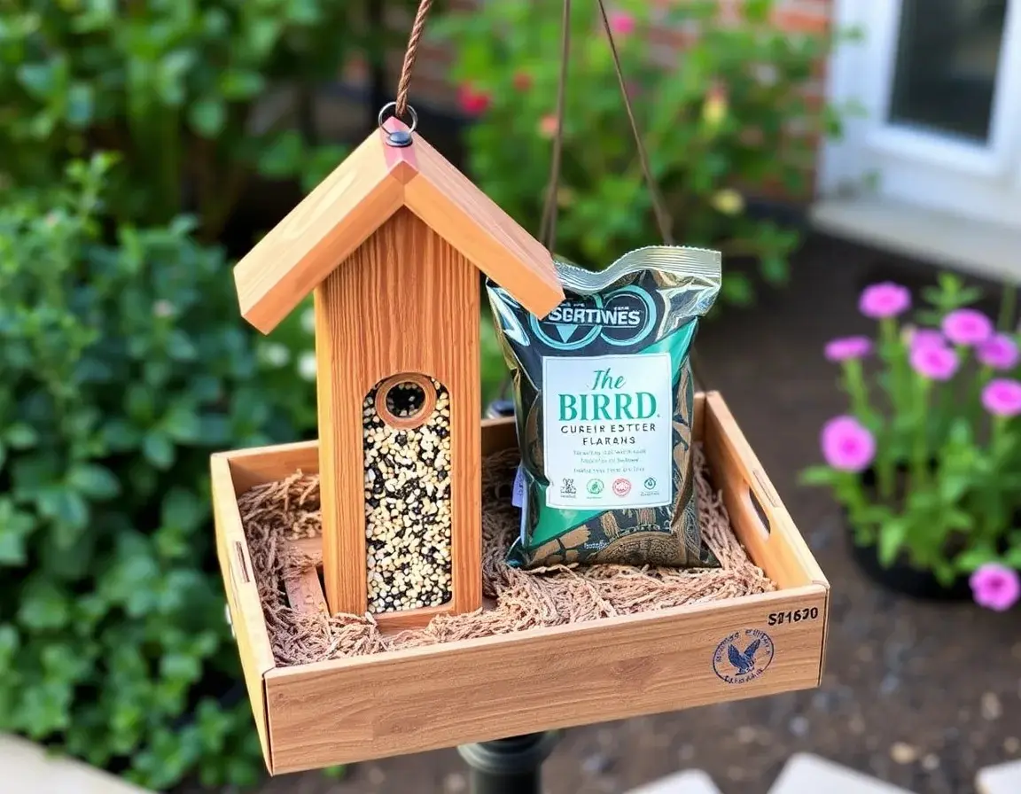 Premium Vogelfutterhaus für den Garten