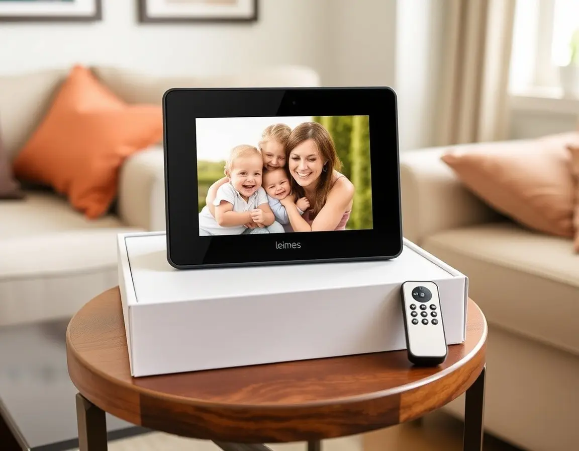 Digitaler Fotorahmen mit Fernbedienung