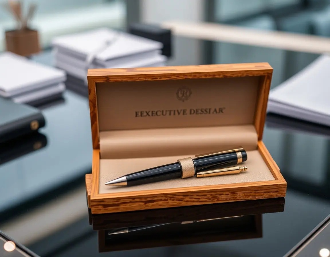 Exklusives Schreibtisch-Stiftset