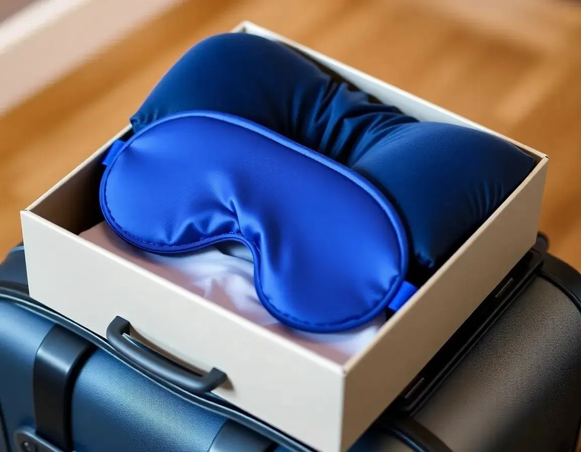 Reisekissen und Schlafmasken-Set