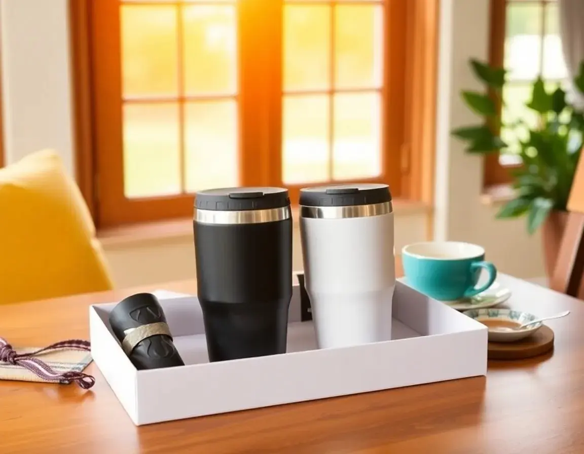 Hochwertiges isoliertes Reisebecher-Set
